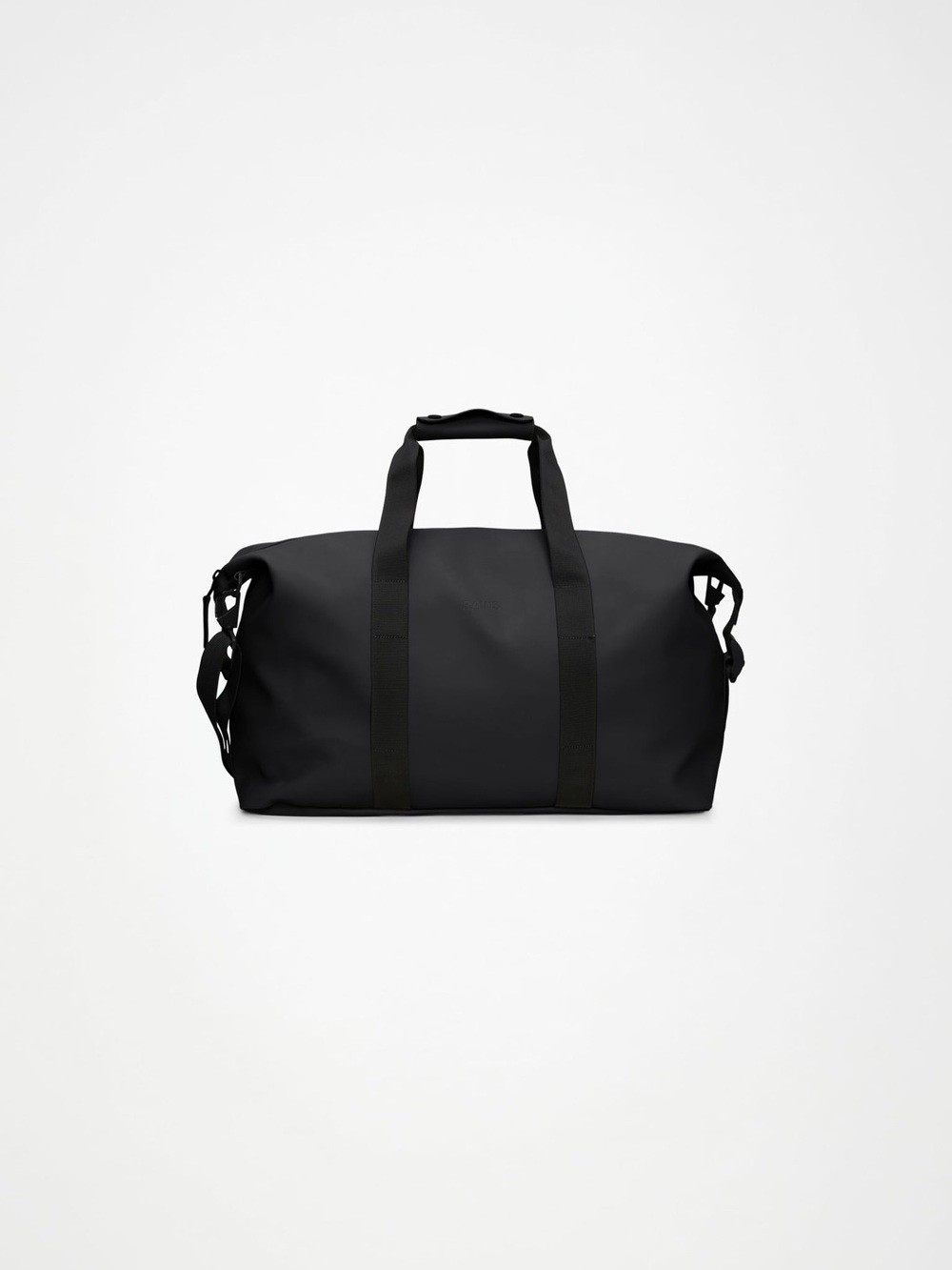 Rains Black Waterproof Duffel Bag
